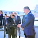 Deputy Prime Minister/Foreign Minister Senator Mohammad Ishaq Dar arriving in Dushanbe, Tajikistan, to represent Pakistan at the Shanghai Cooperation Organisation (SCO) Council of Heads of Government (CHG) Meeting