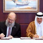 Federal Minister for Commerce Jam Kamal Khan and Qatar's Minister of State for Foreign Trade Affairs, H.E. Dr. Ahmad bin Mohammed Al-Sayed, formally sign the Minutes of the First Meeting of the Pakistan-Qatar Joint Task Force on Trade and Investment during its Second Meeting in Doha, reaffirming their commitment to strengthening bilateral trade, investment and economic cooperation