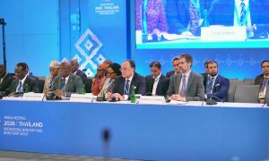 Federal Minister for Finance and Revenue, Senator Muhammad Aurangzeb, participating in the G-24 Finance Ministers and Central Bank Governors' Meeting as First Vice-Chair and reaffirming Pakistan's commitment as incoming Chair to strengthening the G-24's collective influence.