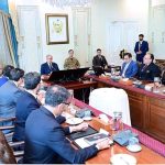 Prime Minister Muhammad Shehbaz Sharif meets with Peter Briggs, the Managing Director, North American Operations of Alvarez & Marsal (A&M)