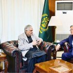 Deputy Prime Minister/Foreign Minister Senator Mohammad Ishaq Dar meeting the Ambassador of the People's Republic of China, H.E. Jiang Zaidong at the Ministry of Foreign Affairs