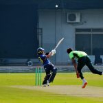 A view of the cricket match between Pakistan Under-17 and Sri Lanka Under-17 teams at Multan Cricket Stadium