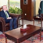 Chairman Senate, Syed Yousaf Raza Gilani in a meeting with Australian High Commissioner To Pakistan, Timothy Kane, At Parliament House