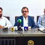 Federal Minister for Energy Sardar Awais Ahmed Khan Leghari media talk after visit to the Sardar Farooq Ahmed Khan Leghari Airport Expansion Project in Dera Ghazi Khan