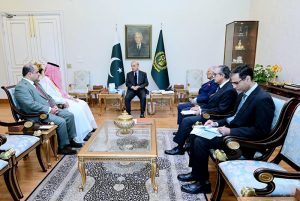 The newly arrived Ambassador of the Kingdom of Saudi Arabia, Dr. Rajeh Tami Albugamy calls on Prime Minister Muhammad Shehbaz Sharif.