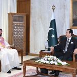 Acting President Syed Yousuf Raza Gilani in a meeting with the Ambassador of Saudi Arabia to Pakistan, Dr Rajeh Tami Albugamy, at Aiwan-e-Sadr