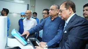 Chairman, Dr. Ziauddin Hospital, Dr. Asim Hussain, launches the Robotic Surgery Program at Dr. Ziauddin Hospital