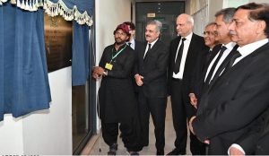Chief Justice of Pakistan Mr. Justice Yahya Afridi and Hon'ble Mr. Justice Miangul Hassan Aurangzeb, in a meeting with Bar representatives on free legal assistance through the Supreme Court Legal Aid Call Centre (1818) at Supreme Court of Pakistan Islamabad.