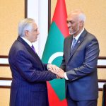 Deputy Prime Minister/Foreign Minister Senator Mohammad Ishaq Dar calling on the President of Maldives, H.E. Dr. Mohamed Muizzu