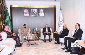 Deputy Prime Minister/Foreign Minister Senator Mohammad Ishaq Dar arrived in Riyadh to attend the meeting of the Strategic Political and Defence Committee (SPDC) and was received by Pakistan's Ambassador to Saudi Arabia and senior Saudi officials.