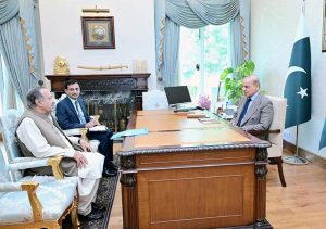 Member of Punjab Assembly Malik Aitbar Khan called on Prime Minister Muhammad Shehbaz Sharif.
