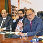 Federal Minister for Planning, Development and Special Initiatives Ahsan Iqbal chairs the meeting of the eighth National Economic Mission under the "Uraan Pakistan" framework, focusing on the Housing, Construction and Real Estate Market Activation Mission
