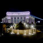 A large number of people participate in the unveiling ceremony of the 'Yadgar-e-Fatah', a symbol of Pakistan's victory in Marka-e-Haq, in the federal capital. The ceremony featured a musical programme, along with an attractive projection mapping show highlighted the victory, co-organized by the Ministry of Information and Broadcasting and the Capital Development Authority