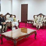 Chairman Senate of Pakistan Syed Yousaf Raza Gilani, in a meeting with Hon. Mussa Azzan Zungu, Speaker of the National Assembly of Tanzania, on the sidelines of the 153rd Assembly of the Inter-Parliamentary Union in Arusha