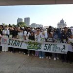 Women participate in the Rakhshanda Memorial Club Women Run 2026 at Fatima Jinnah Park (F-9 Park)
