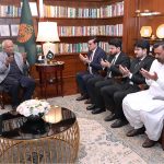 Governor of Sindh Syed Muhammad Nehal Hashmi and Member of the National Assembly Professor Qadir Khan Mandokhail offer prayers forgiveness, and Isal-e-Sawab of late Syed Imam Reza Karim, father-in-law of the Governor of Sindh, who passed away recently