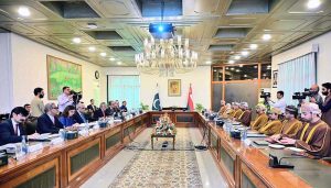 Deputy Prime Minister/Foreign Minister Senator Mohammad Ishaq Dar, together with the Foreign Minister of the Sultanate of Oman, Sayyid Badr bin Hamad bin Hamood Albusaidi, co-chaired the 8th Session of the Pakkstan-Oman JMC at the Ministry of Foreign Affairs