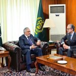 Foreign Secretary Ambassador Asim Iftikhar Ahmad called on Deputy Prime Minister/Foreign Minister Senator Mohammad Ishaq Dar at the Ministry of Foreign Affairs