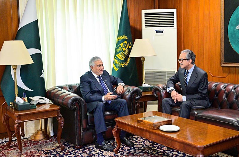 Foreign Secretary Ambassador Asim Iftikhar Ahmad called on Deputy Prime Minister/Foreign Minister Senator Mohammad Ishaq Dar at the Ministry of Foreign Affairs