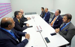 Federal Minister for Finance and Revenue, Senator Muhammad Aurangzeb, meeting with the Ajman Bank delegation to discuss Pakistan's economic outlook and financing partnership