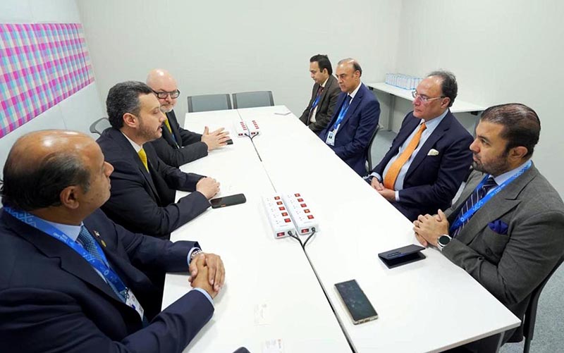 Federal Minister for Finance and Revenue, Senator Muhammad Aurangzeb, meeting with the Ajman Bank delegation to discuss Pakistan's economic outlook and financing partnership