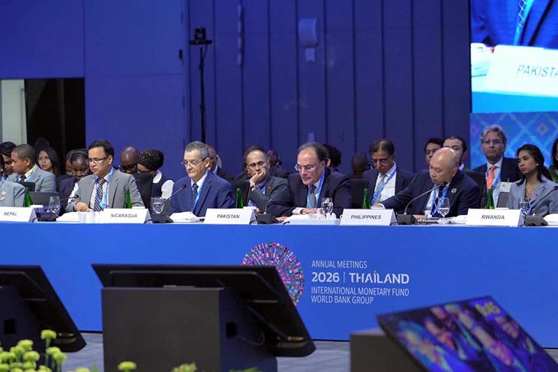 Federal Minister for Finance and Revenue, Senator Muhammad Aurangzeb, participating in the 17th V20 Ministerial Dialogue, reaffirming Pakistan's support for the V20 climate finance agenda