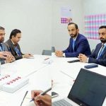 Federal Minister for Finance and Revenue, Senator Muhammad Aurangzeb, meeting with the Sharjah Islamic Bank delegation to discuss financing options, investment opportunities and participation in Sukuk issuance