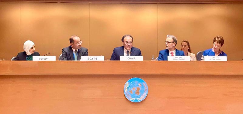Federal Minister for Finance and Revenue, Senator Muhammad Aurangzeb, assuming the chairmanship of the Governing Council of the Borrowers' Platform on behalf of Pakistan and emphasizing debt as an instrument for development