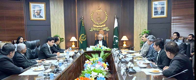 A six-member delegation of the Balochistan Bar Council meets with the Hon'ble Chief Justice of the Federal Constitutional Court of Pakistan, Mr. Justice Amin-ud-Din Khan. The meeting focused on constitutional justice, judicial reforms, institutional cooperation, transparency, effective delivery of justice, and strengthening public confidence in the judicial system. The delegation also invited the Hon'ble Chief Justice to visit the Balochistan Bar Council