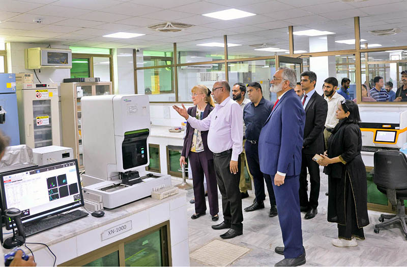 German Ambassador to Pakistan Ina Lepel visiting Madinah Teaching Hospital