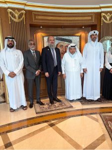 Federal Minister for Commerce Jam Kamal Khan meets H.E. Sheikh Faisal Bin Qassim Al-Thani, Chairman of the Qatar Businessmen Association, on the sidelines of the World Investment Forum 2026 to discuss strengthening bilateral trade, investment and business partnerships, particularly in IT, logistics, agriculture and food security