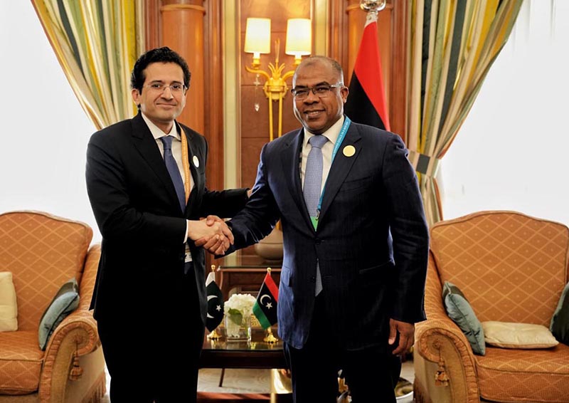 Federal Minister for Petroleum Ali Pervaiz Malik held a bilateral meeting with H.E. Khalifa Rajab Abdulsadek, Minister of Oil and Gas of Libya