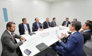 Federal Minister for Finance and Revenue, Senator Muhammad Aurangzeb, meeting with the leadership of Alibaba International Digital Commerce to discuss Pakistan's digital economy, e-commerce, technology cooperation and export promotion.