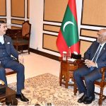 Chairman Senate, Syed Yousaf Raza Gilani in a meeting with the president of the Republic Of Maldives, Dr Mohamed Muizzu