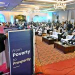 Federal Minister for National Heritage & Culture, Aurangzeb Khan Khichi addressing to International Conference on "Inclusive and Resilient Economic Empowerment and Growth" organized by Pakistan Poverty Alleviation Fund (PPAF) at local hotel