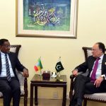 Federal Minister for Finance and Revenue, Senator Muhammad Aurangzeb, meeting with H.E. Dr. Oumer Hussein Oba, Ambassador of Ethiopia to Pakistan, to discuss bilateral trade, investment opportunities, financial cooperation and connectivity