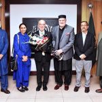 Federal Minister Syed Imran Ahmad Shah meets Mr. Halil Demir, Founder and CEO of Zakat Foundation of America, at the Ministry of Poverty Alleviation and Social Safety, Islamabad, to discuss cooperation in poverty alleviation and social welfare