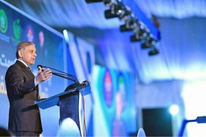 Prime Minister Muhammad Shehbaz Sharif addresses the inaugural ceremony of Daanish School
