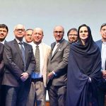 Medical experts, including Chairperson Prof. Dr. Ayesha Humayun and Dr. Tariq Ali Bangash, pose for a group photo during the inaugural ceremony of the 4th International Conference on Medical Education and Research (ICHPER) at Sheikh Zayed Hospital