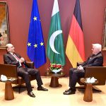 President Asif Ali Zardari in a meeting with German President Dr. Frank-Walter Steinmeier at the Office of the President