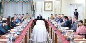 Prime Minister Muhammad Shehbaz Sharif chairs a meeting on matters related to the National Highway Authority