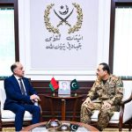 A high-level delegation from Republic of Belarus led by Lieutenant General Aleksandr Volfovich, State Secretary of the Security Council of the Republic of Belarus, calls on Field Marshal Syed Asim Munir, NI (M), HJ, Chief of Army Staff and Chief of Defence Forces (COAS & CDF), at General Headquarters (GHQ)