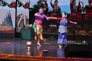 Artists from Bangladesh perform at a cultural event organized by the National Heritage and Culture Division at the Pakistan National Council of the Arts (PNCA)