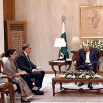 President Asif Ali Zardari in a meeting with Ambassador-designate of Switzerland, Mr. Stéphane Laurent Rey, following the presentation of credentials at Aiwan-e-Sadr