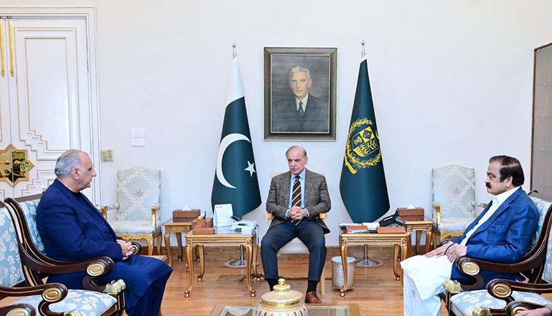 President of Azad Jammu and Kashmir (AJK) Dr. Muhammad Najeeb Naqi Khan calls on Prime Minister Muhammad Shehbaz Sharif