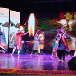 Artists from Bangladesh perform at a cultural event organized by the National Heritage and Culture Division at the Pakistan National Council of the Arts (PNCA)