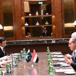 Deputy Prime Minister/Foreign Minister Senator Mohammad Ishaq Dar meeting the Foreign Minister of Egypt, Dr. Badr Abdelatty