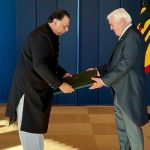 Ambassador of Pakistan to Germany, Mr. Salam Sharif presents his credentials to the President of the Federal Republic of Germany, H.E. Frank-Walter Steinmeier