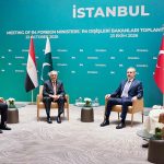 Deputy Prime Minister/Foreign Minister Senator Mohammad Ishaq Dar participating in the 6th R-4 Foreign Ministers’ Meeting alongside Hakan Fidan of Türkiye, Prince Faisal bin Farhan Al Saud of Saudi Arabia, and Dr. Badr Abdelatty of Egypt