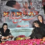 Pakistan People’s Party (PPP) women workers light lamps in memory of the Karsaz tragedy martyrs outside a press club